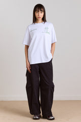 solo salad graphic tee - white