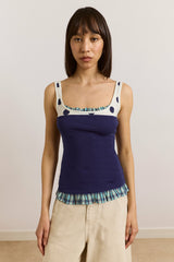 idelle jersey top - navy