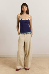 idelle jersey top - navy