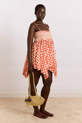 lilo hanky hem multiwear skirt/dress- red gingham
