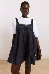 immy mini dress - dark wash