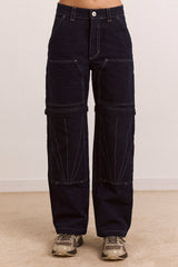 laura workwear denim zip off jeans