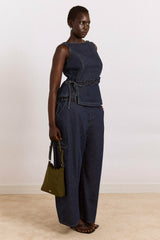straight leg augusta jeans - dark indigo