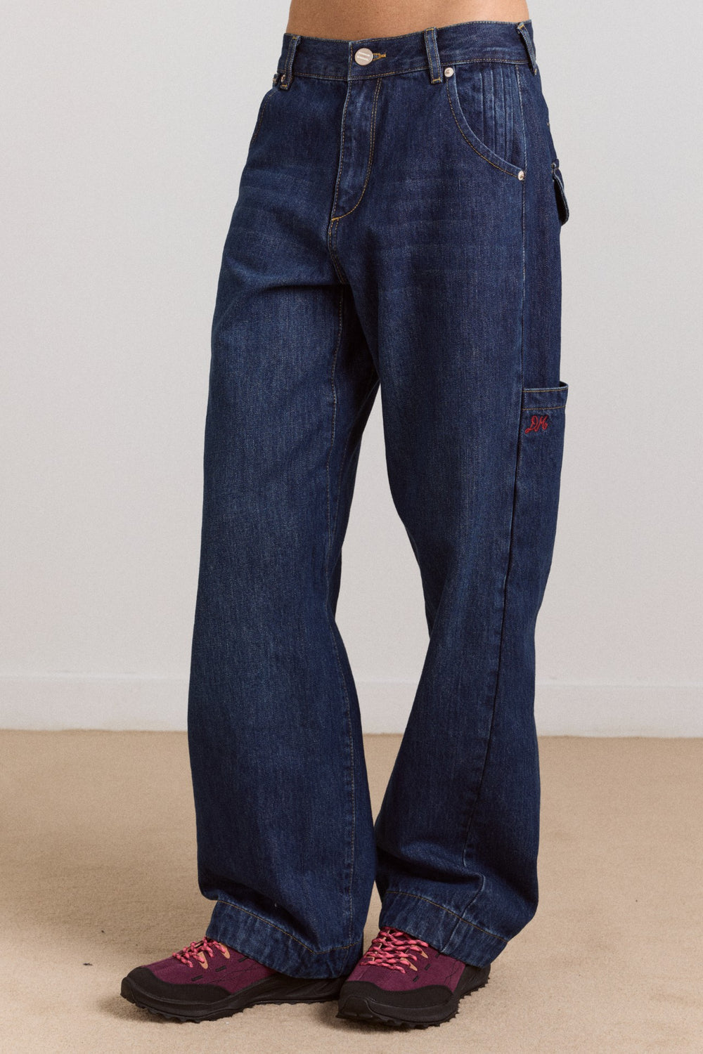 nina jean - authentic mid blue wash