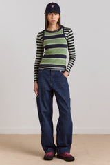 nina jean - authentic mid blue wash