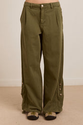 wylie turn up jeans - khaki