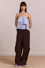 liv trouser - coffee bean