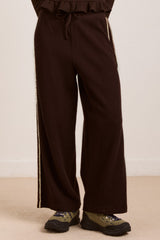 piper waffle jogger - chocolate