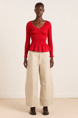 felix twill trouser - stone