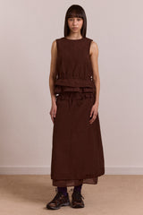 ailani blouse - choc