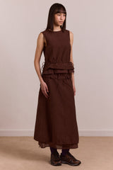 ailani blouse - choc