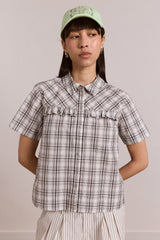 kirby shirt - greyscale check