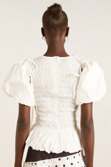 becca multi-way blouse - white