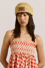 raffia sailor hat - natural