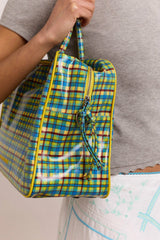 truro coated holdall - zesty check