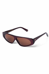 mateo sporty sunglasses - metallic plum
