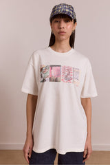 slow life crossword graphic tee - ecru