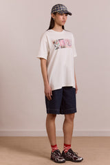 slow life crossword graphic tee - ecru