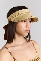 raffia visor - natural