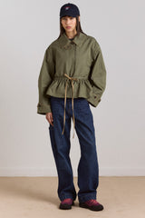 multi-wear myrtle trench in khaki