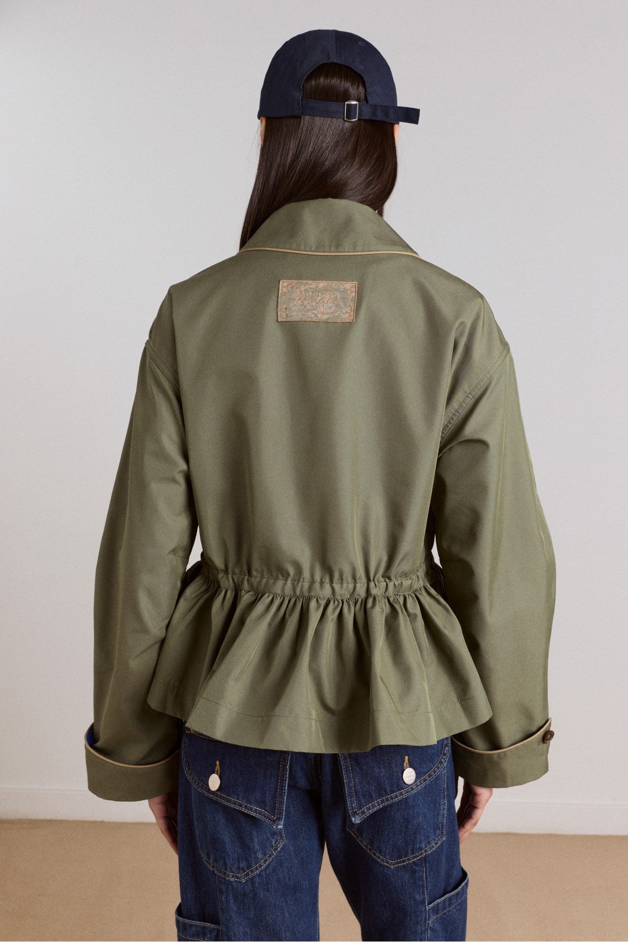 multi-wear myrtle trench in khaki