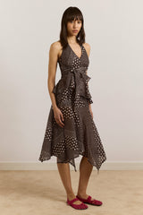 parker hanky hem skirt - washed black spot