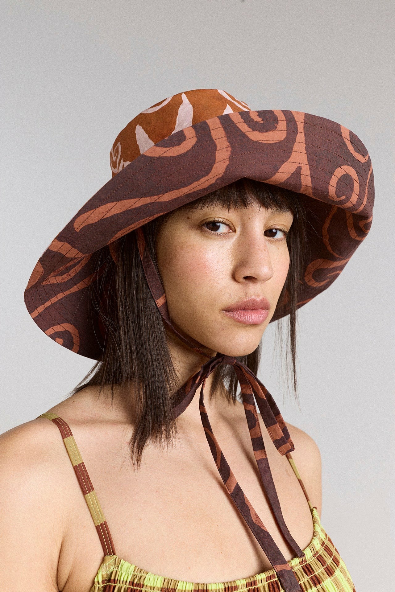 reversible sunhat - mixed swirl