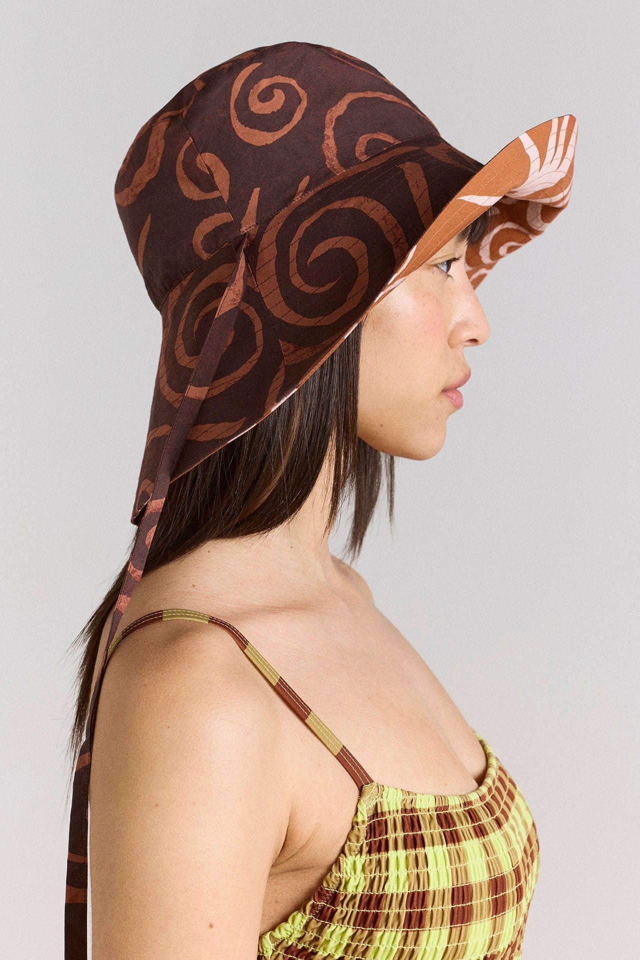 reversible sunhat - mixed swirl