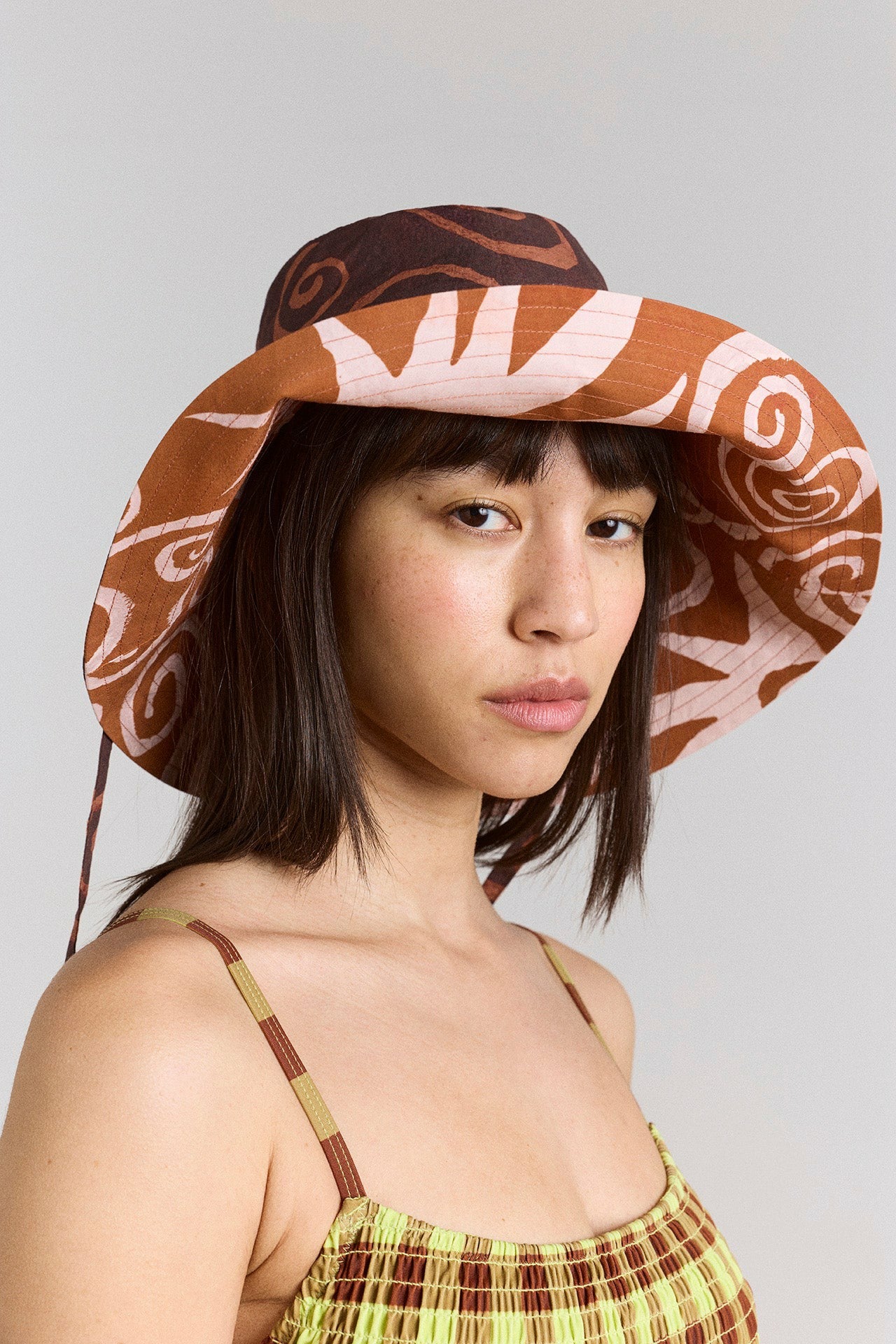 reversible sunhat - mixed swirl