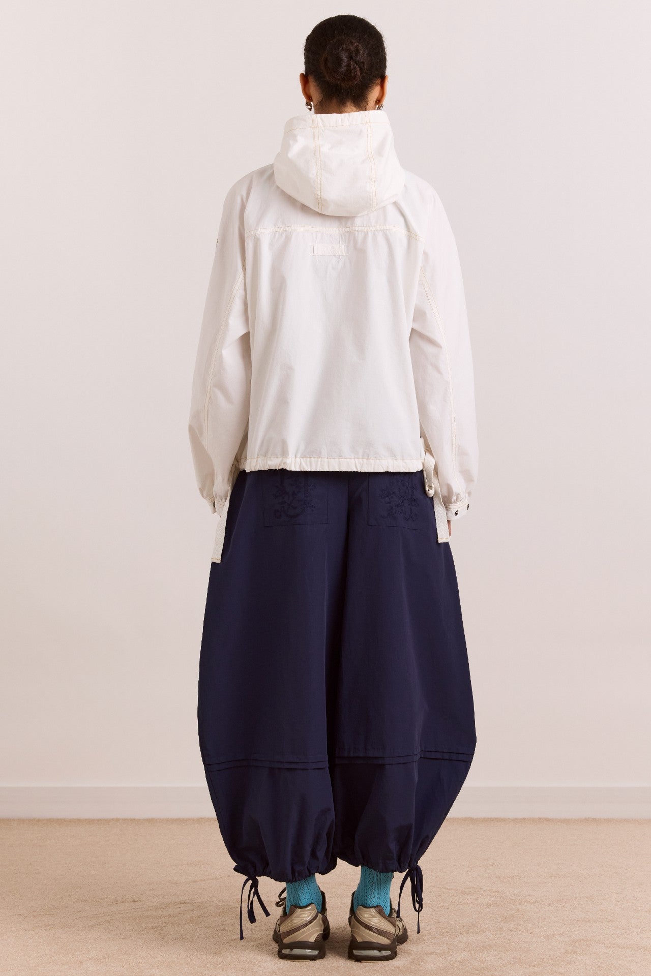 blake hooded jacket - ecru