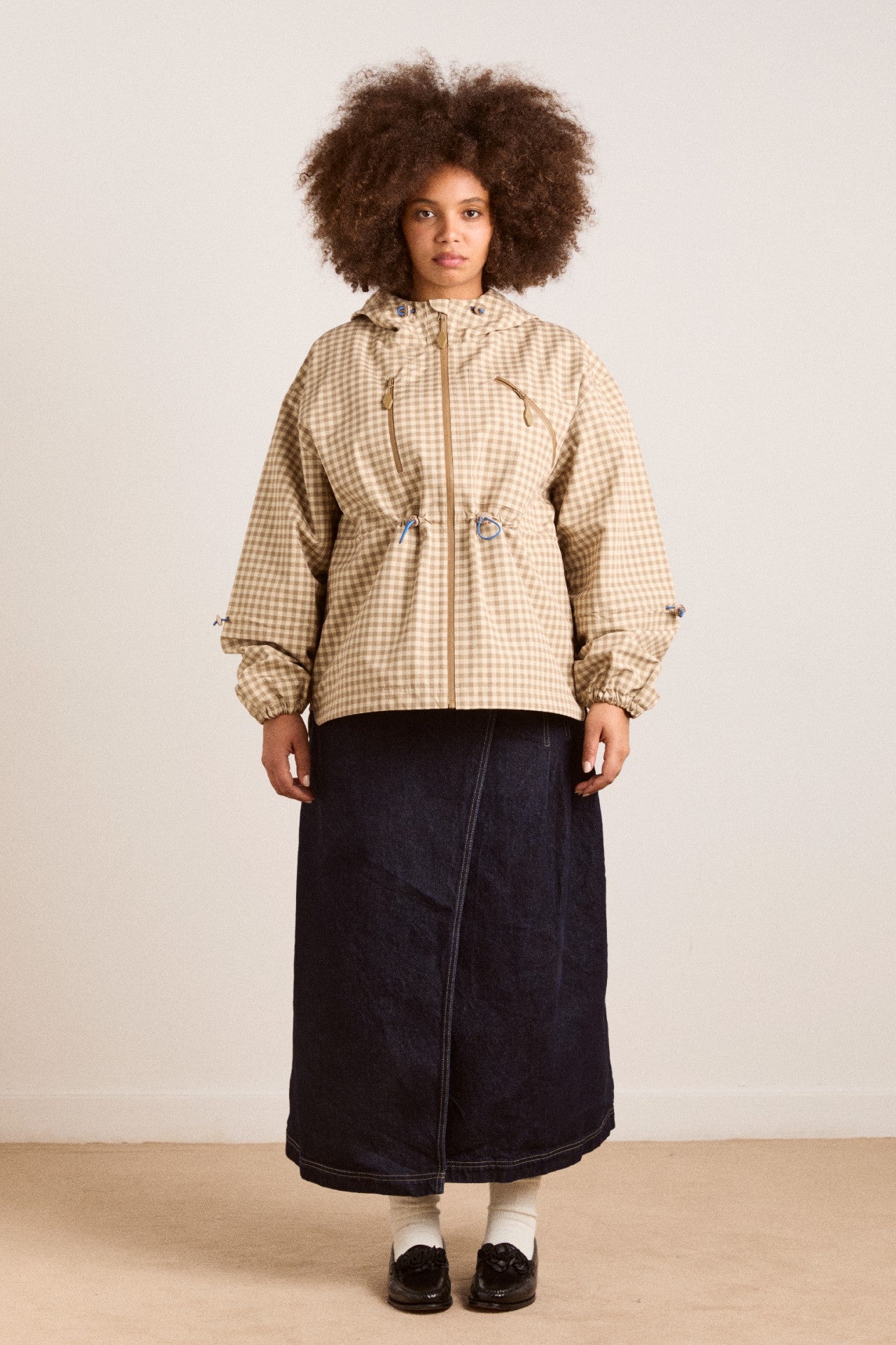 matilda raincoat - gingham
