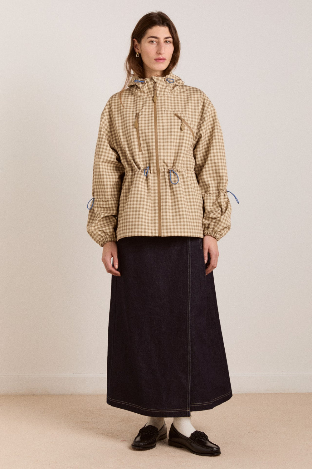 matilda raincoat - gingham