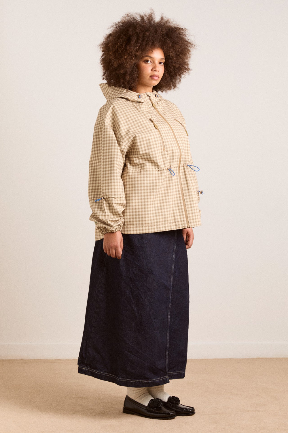matilda raincoat - gingham