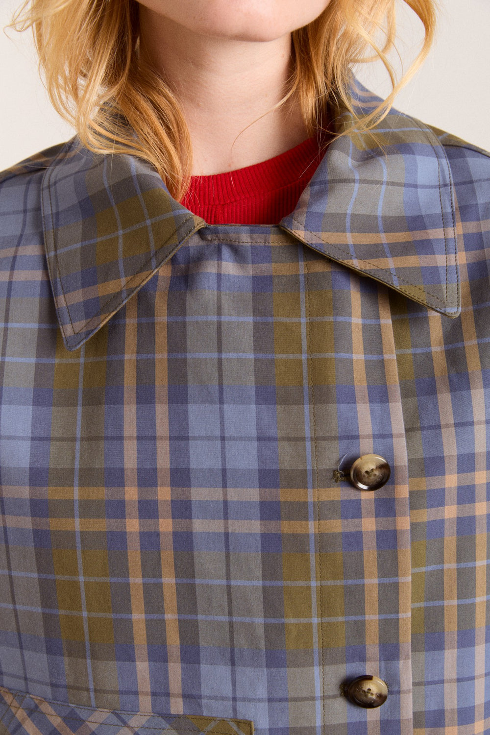 Reversible Trench | Olive Cropped Trench Coat