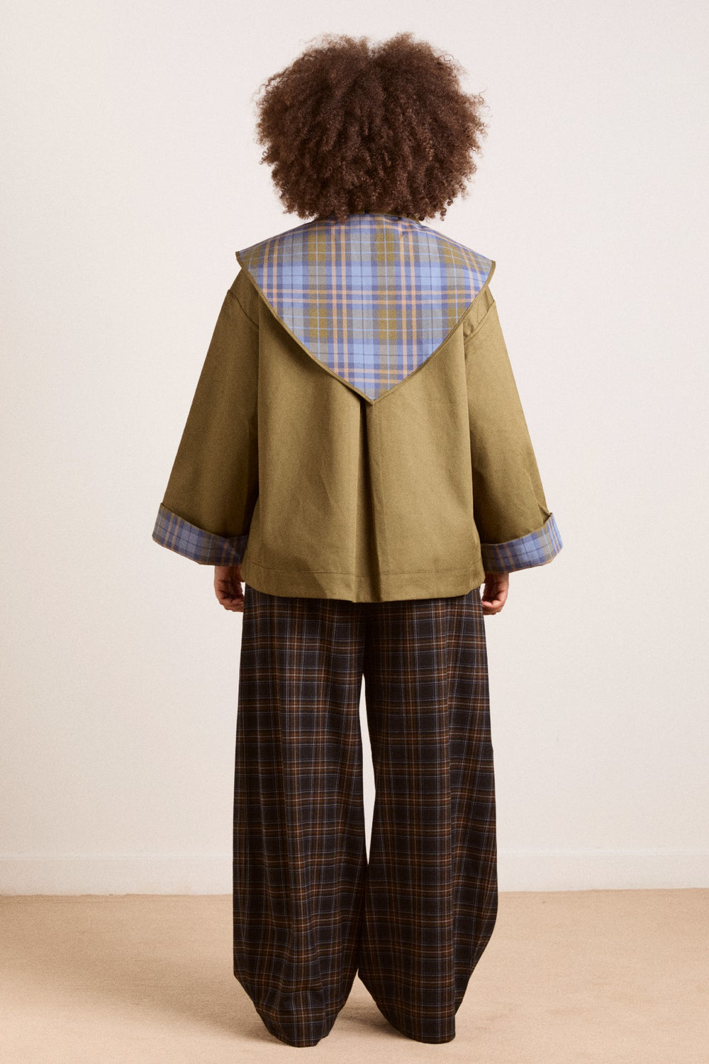 Reversible Trench | Olive Cropped Trench Coat