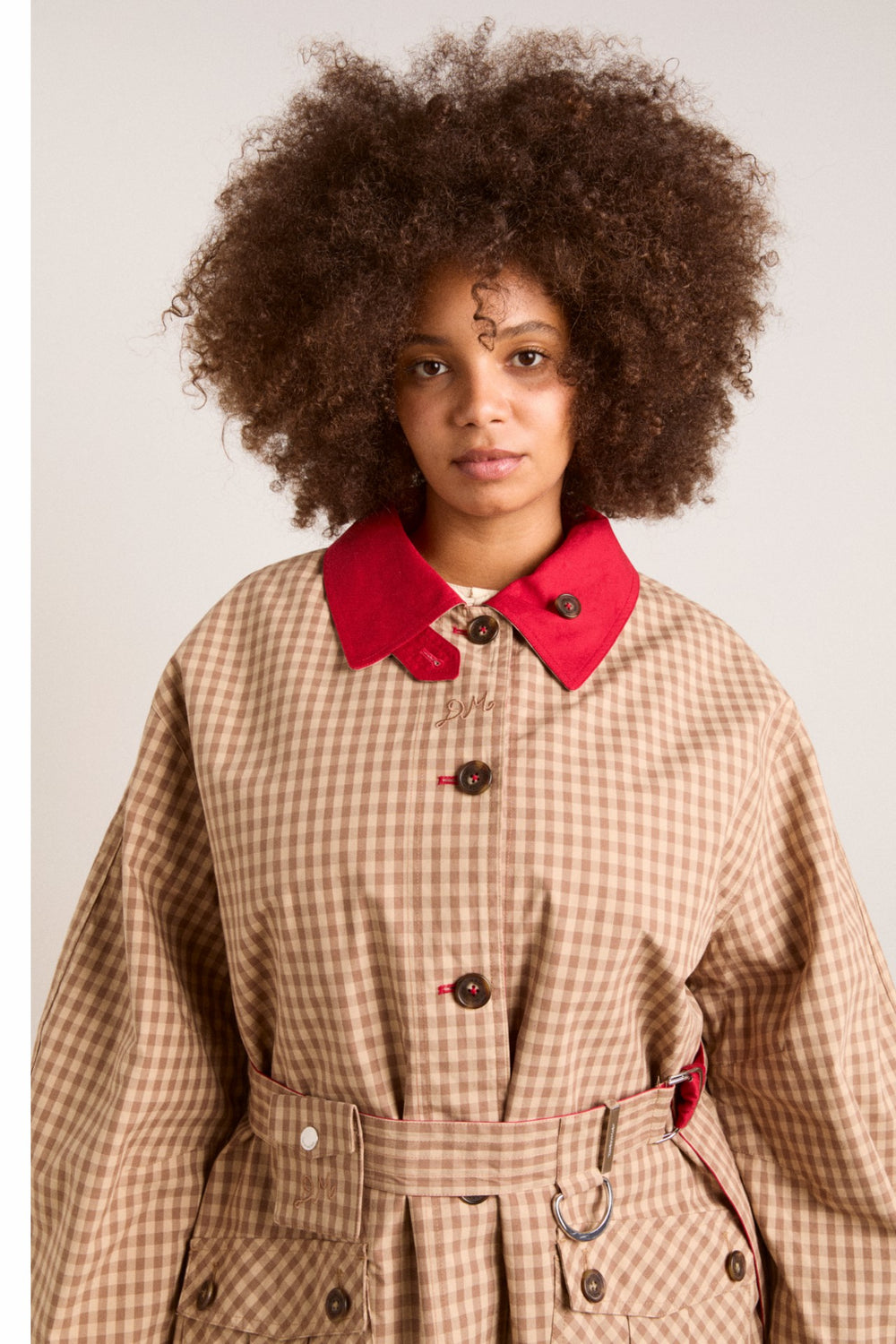 Anja reversible shower-proof trench