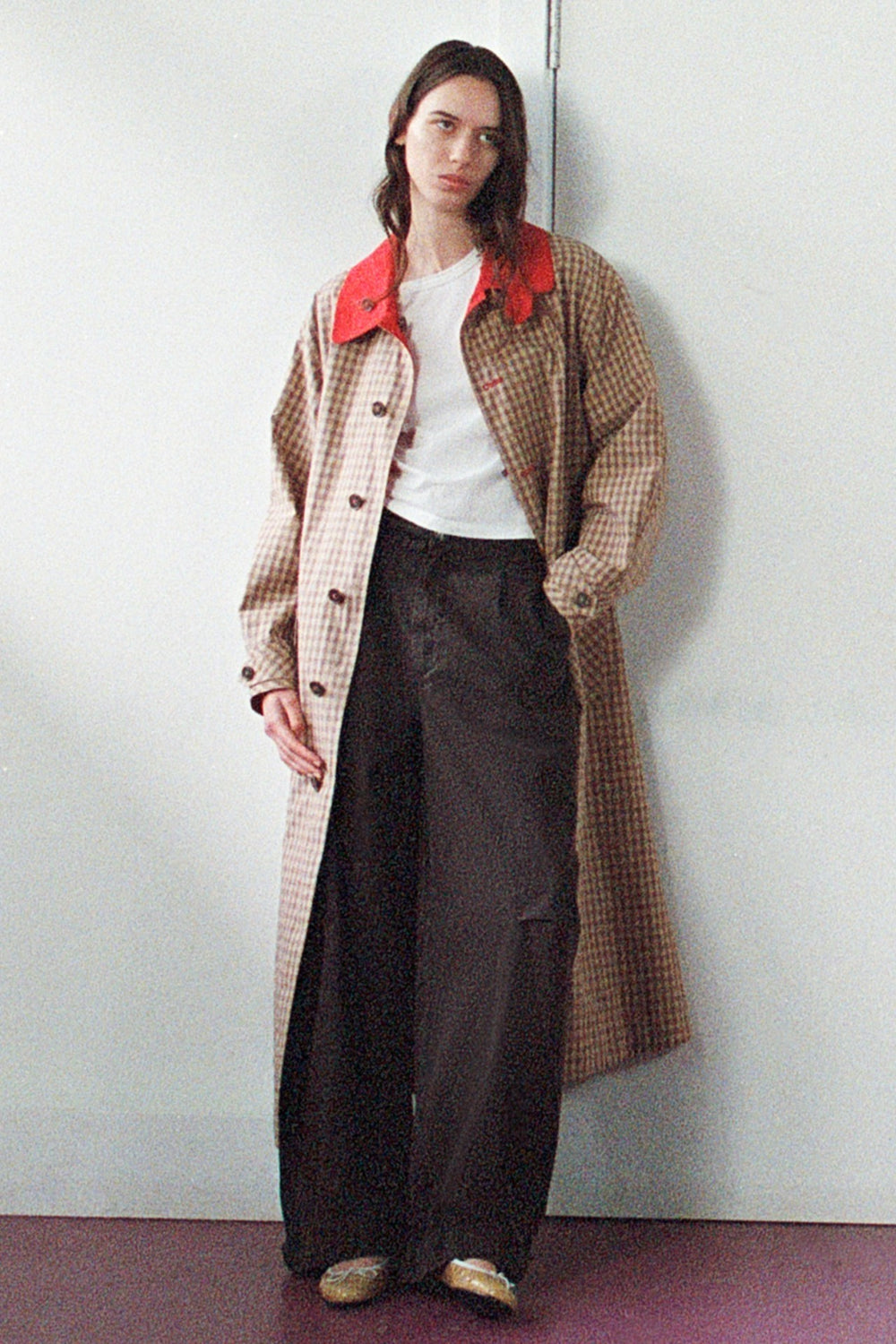 Anja reversible shower-proof trench