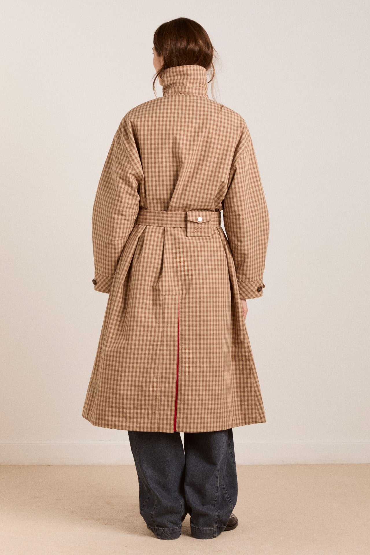 Anja reversible shower-proof trench