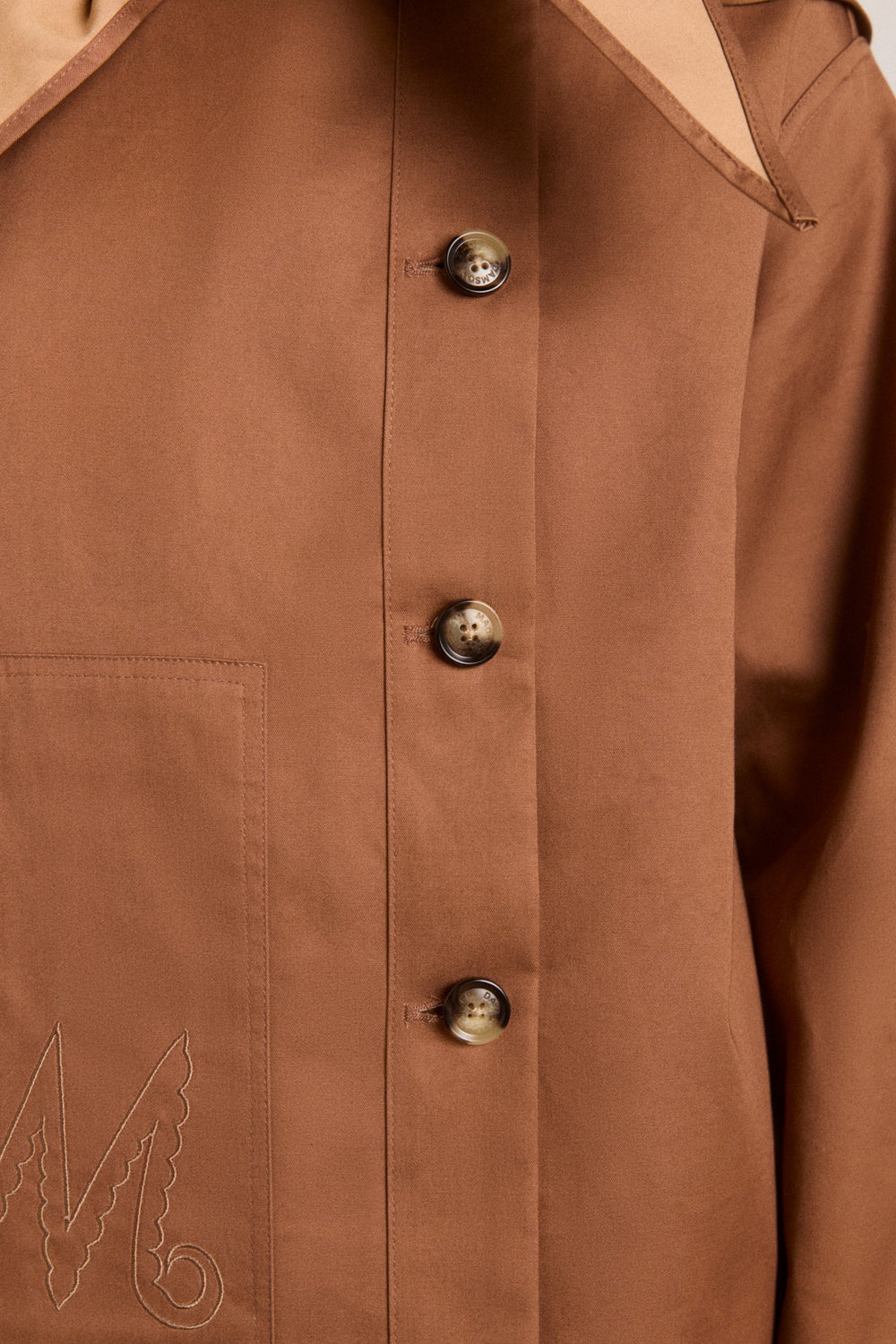 reversible jerry crop trench coat - camel spot