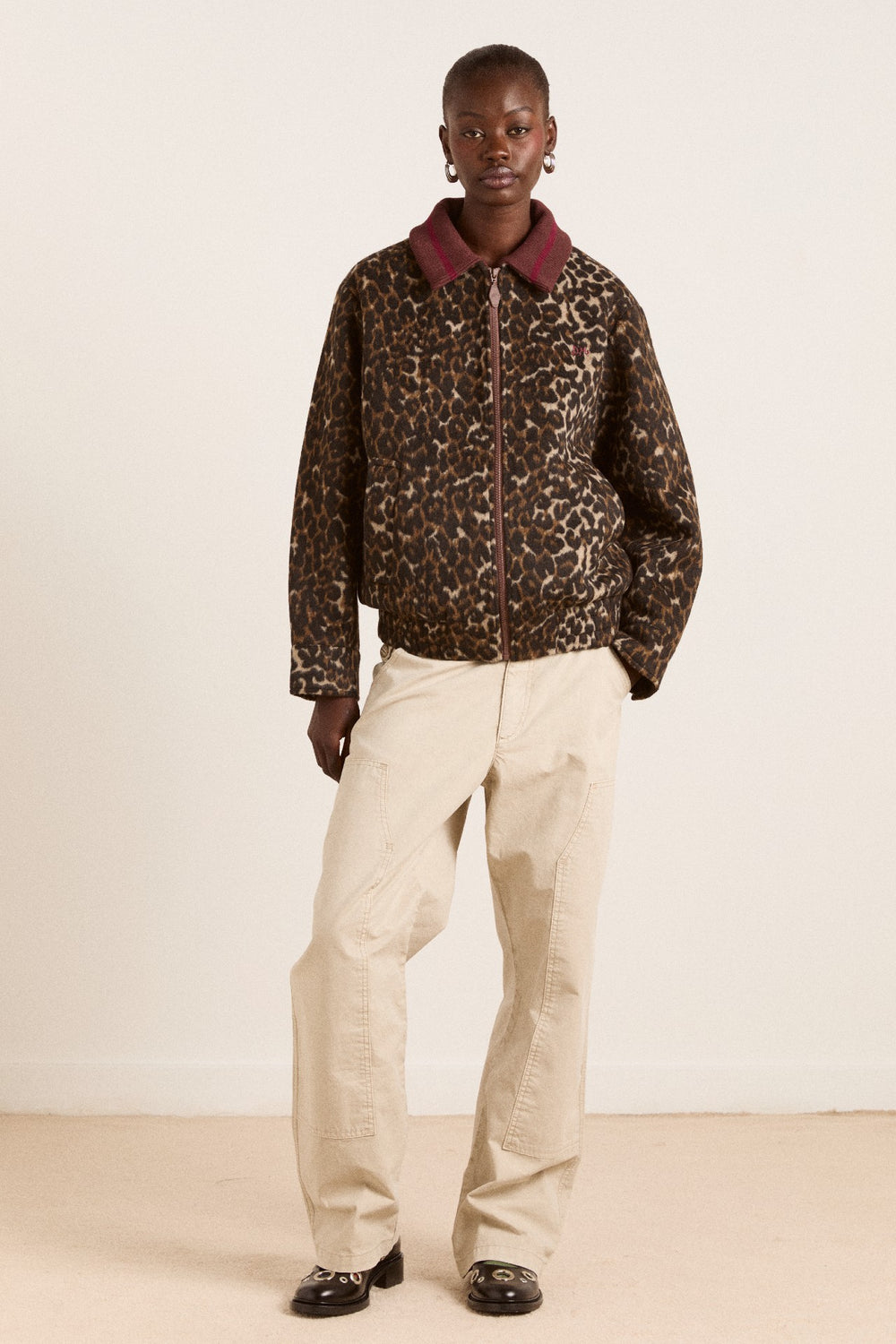 Pixie Bomber Jacket - Leopard