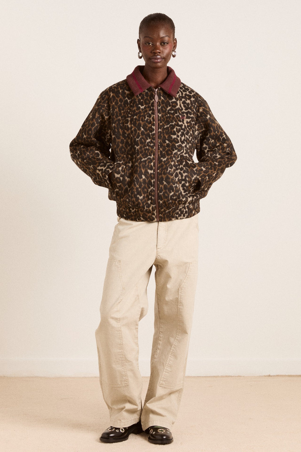 Pixie Bomber Jacket - Leopard