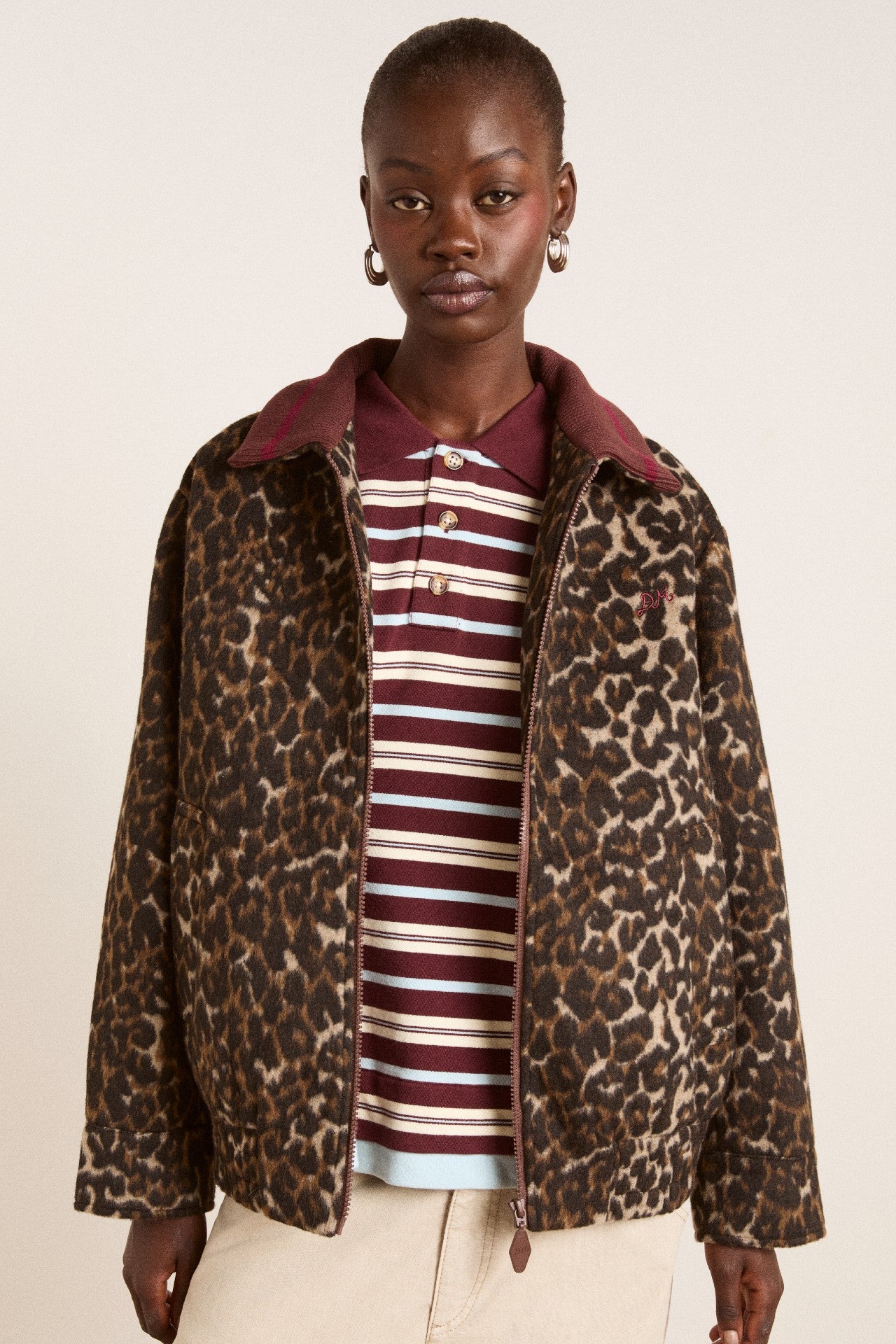 Pixie Bomber Jacket - Leopard