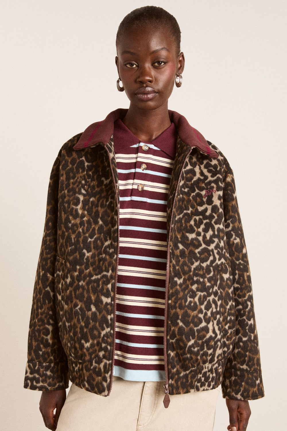 Pixie Bomber Jacket - Leopard