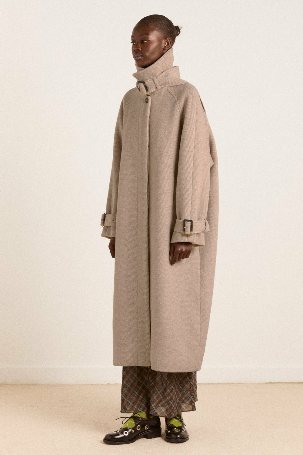 The Jude Oat Wool Coat | Long Wool Coat