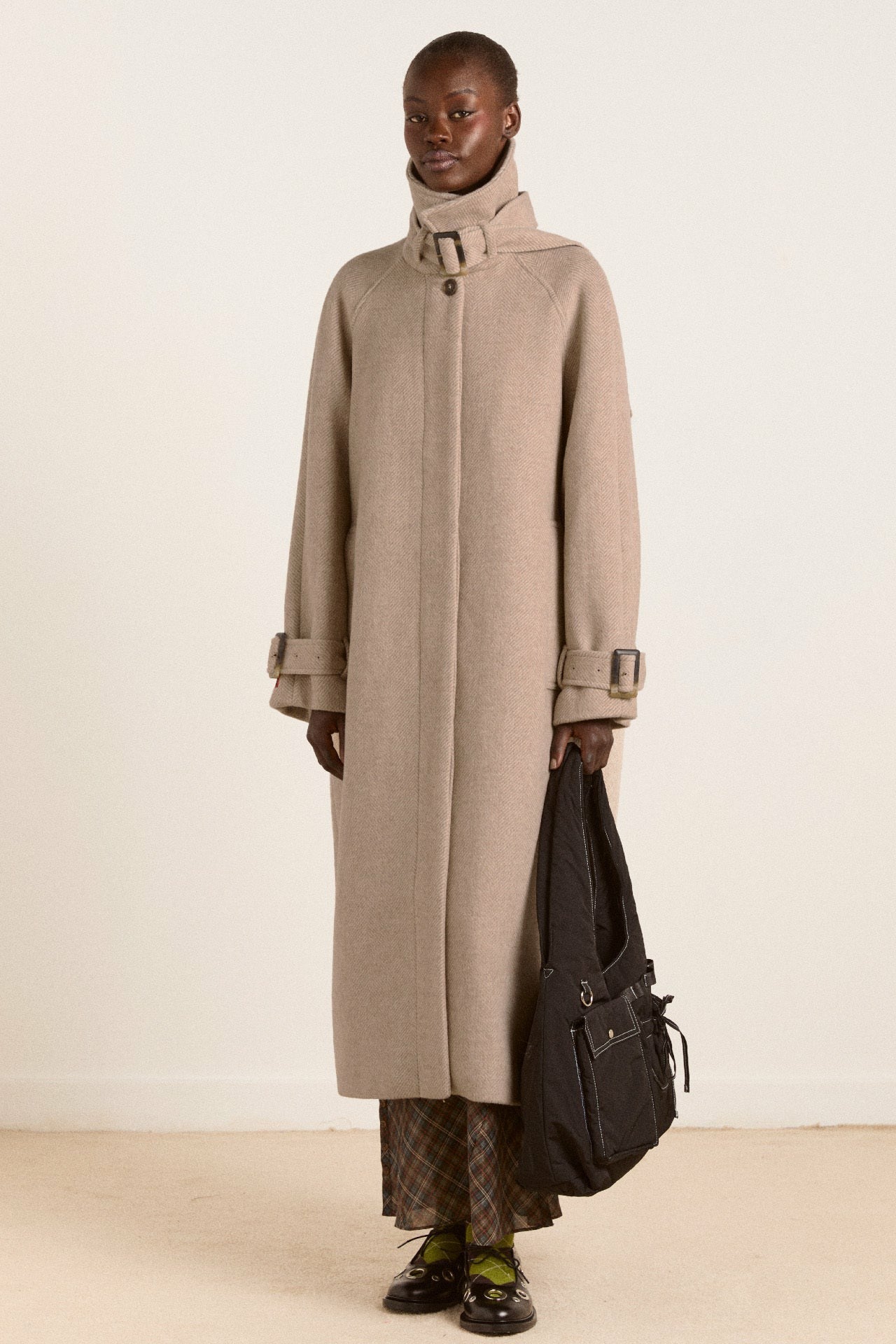 The Jude Oat Wool Coat | Long Wool Coat