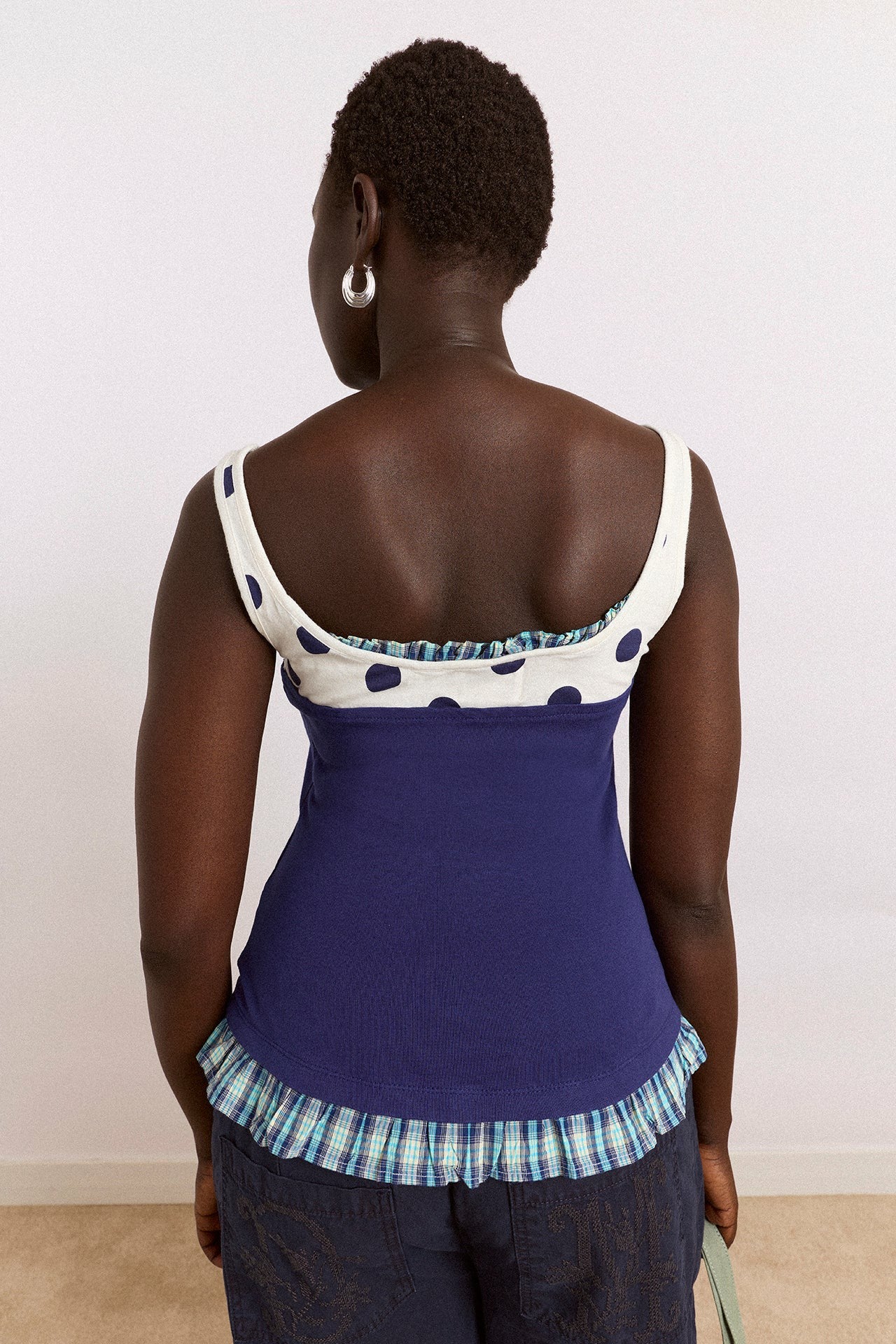 idelle jersey top - navy