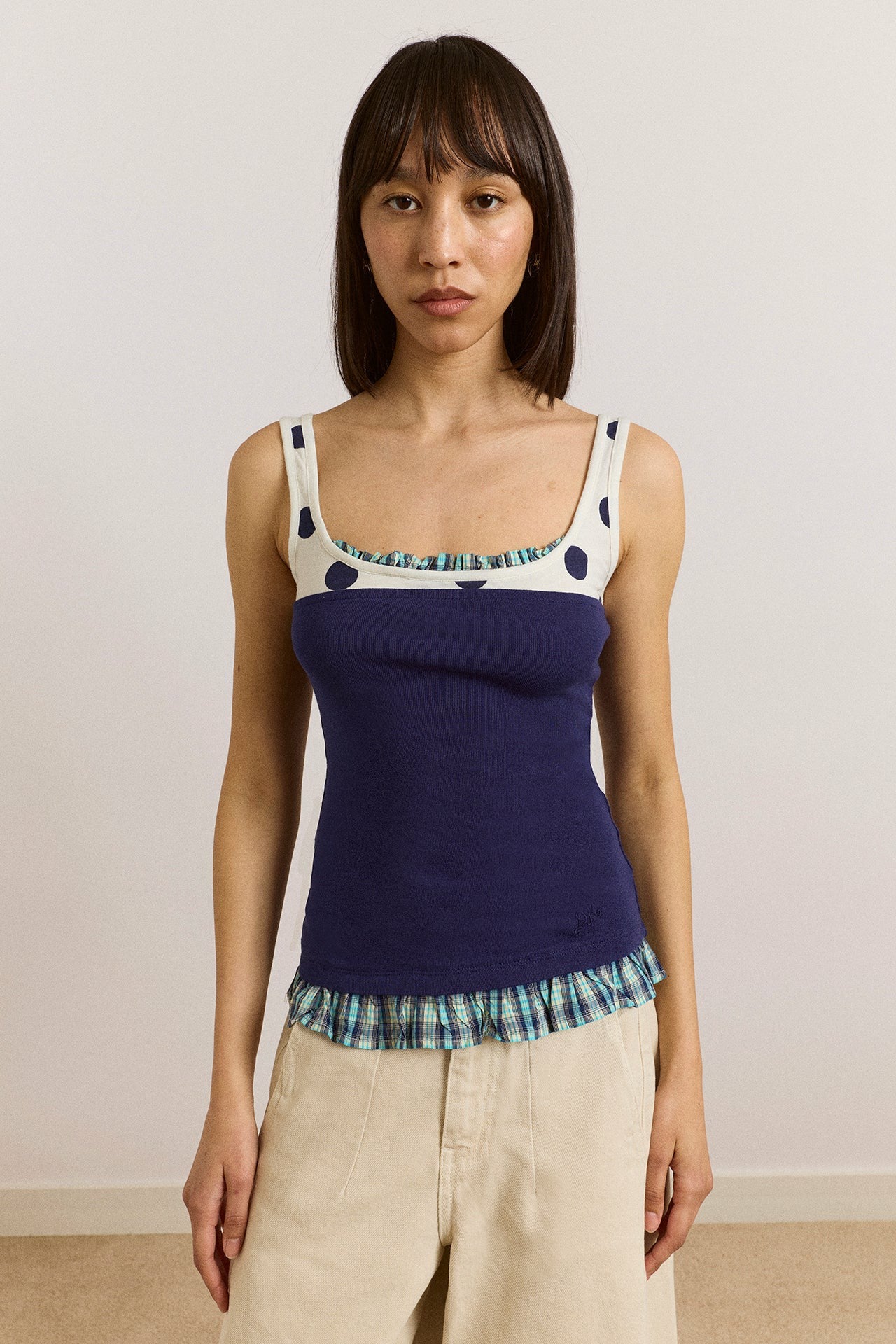 idelle jersey top - navy