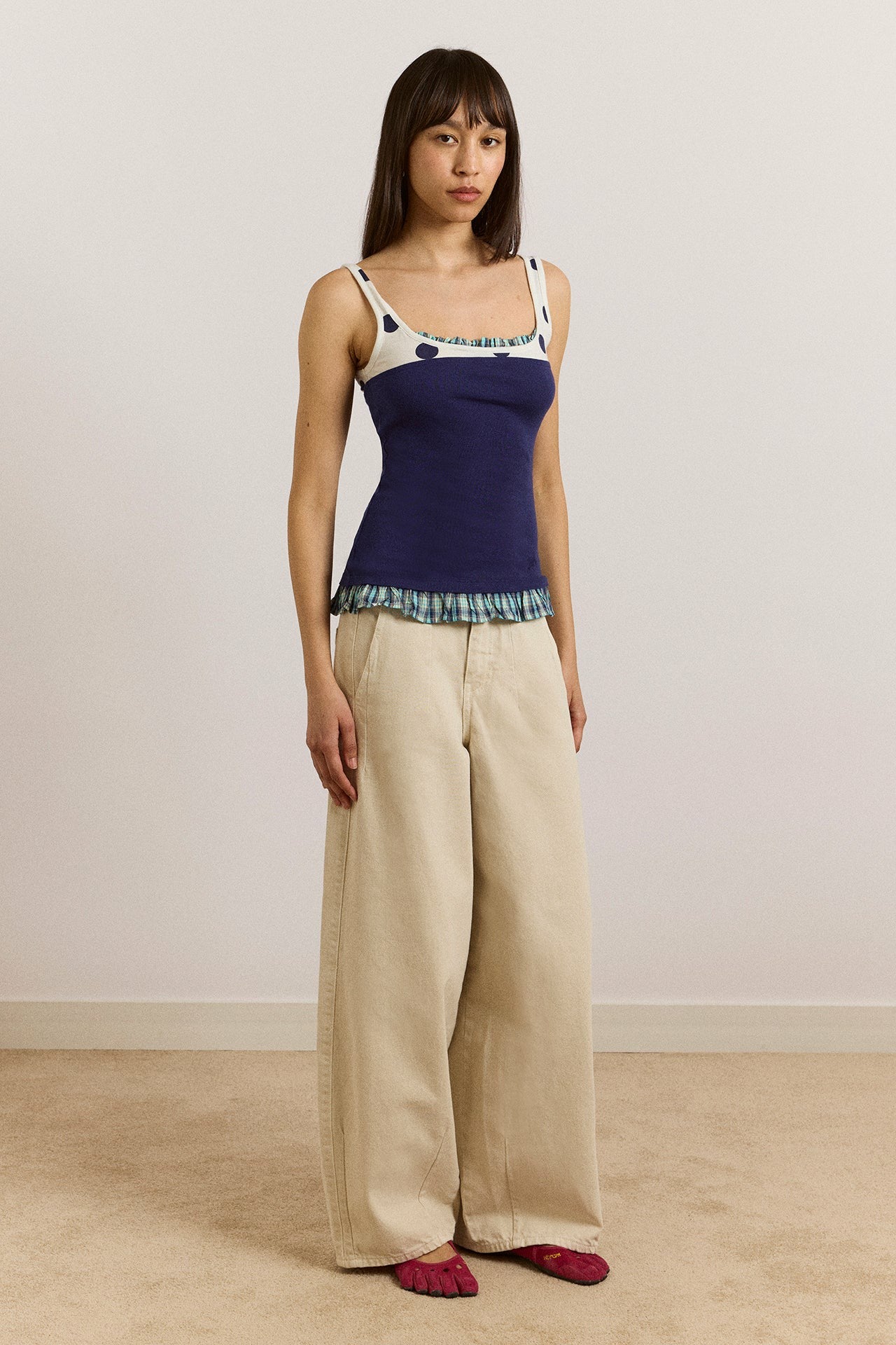 idelle jersey top - navy
