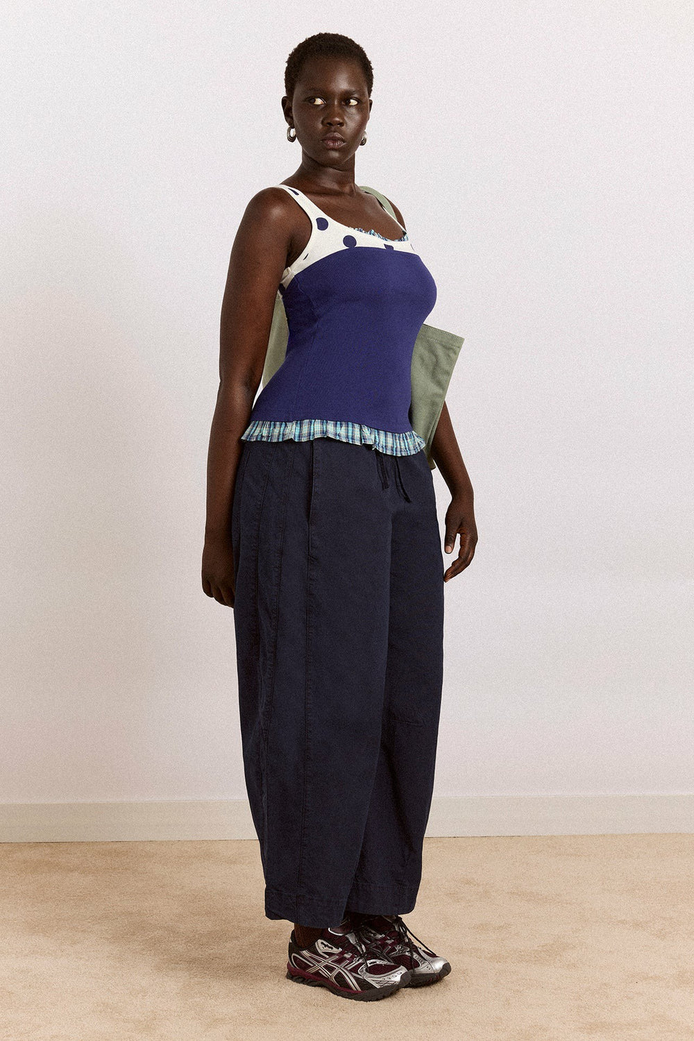 idelle jersey top - navy