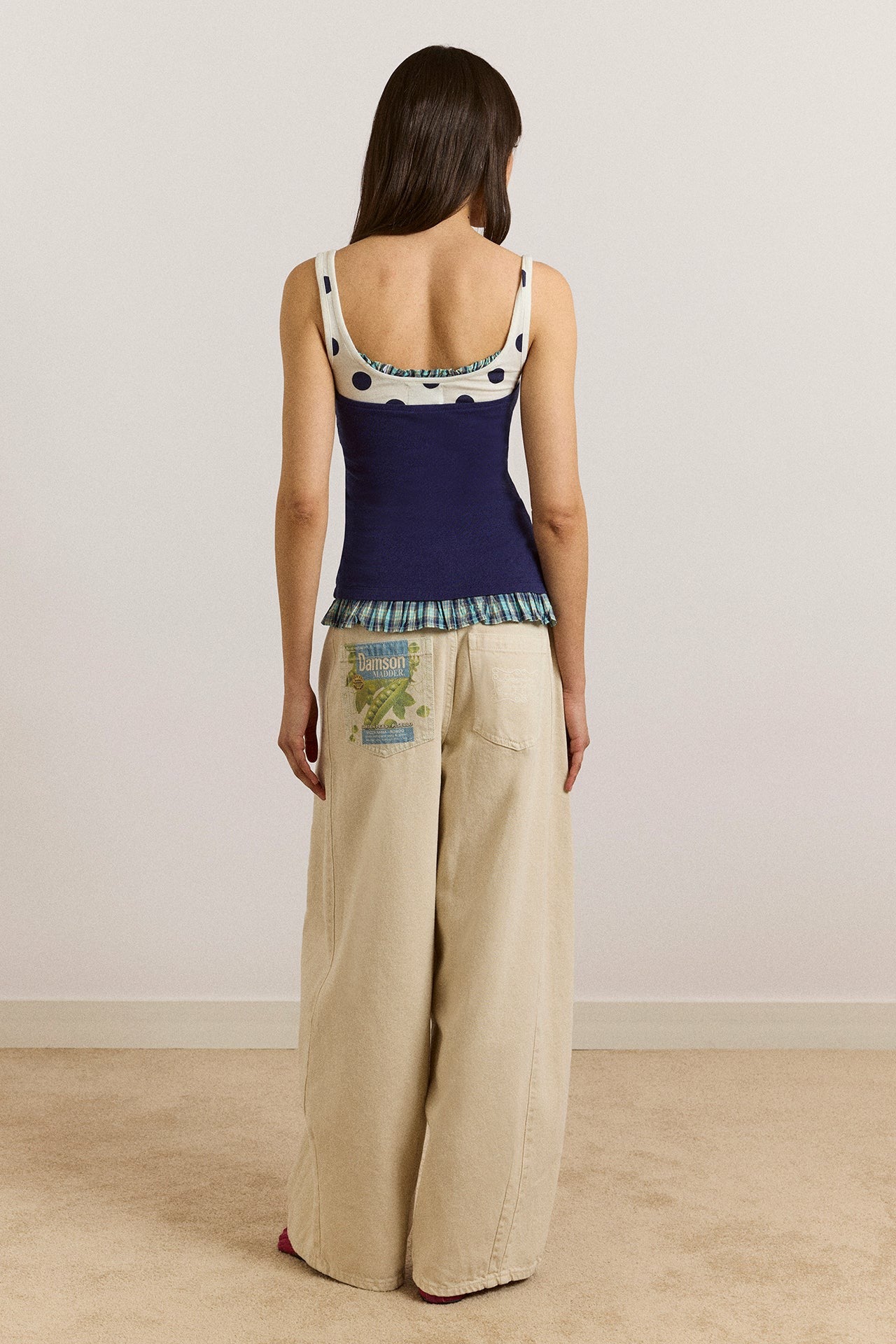 idelle jersey top - navy